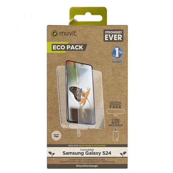 Muvit Capa com Protetor de Ecrã para Samsung Galaxy S24