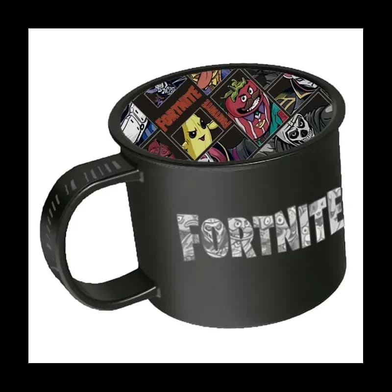 CYP Brands Caneca Cerâmica Fortnite "Where We Droppin Fortnite" Preto 430ml