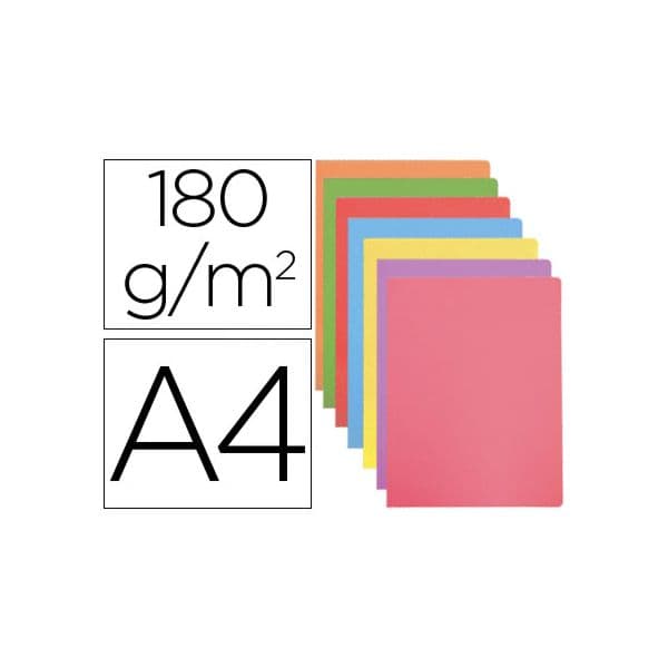 Gio 50 un. Classificadores Cartolina Din A4 180g/m2 Cores Pastel Sortidas - 400027460