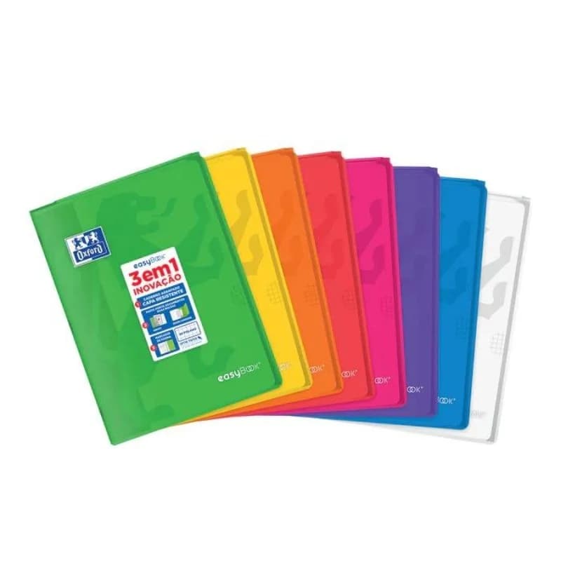 Oxford Easybook A4 Quadriculado CV 48 Folhas 1 Unidade Sortida