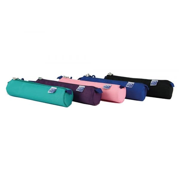 Oxford Estojo Escolar Kangoo Teens Redondo Pequeno Cores Sortidas 220x45x45 mm 5 Unidades