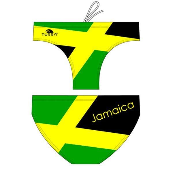 Turbo Jamaica Swimming Brief Verde,Amarelo,Preto XL Homem