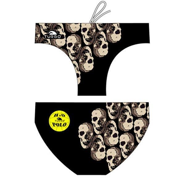 Turbo Skulls Swimming Brief Beige,Preto S Homem