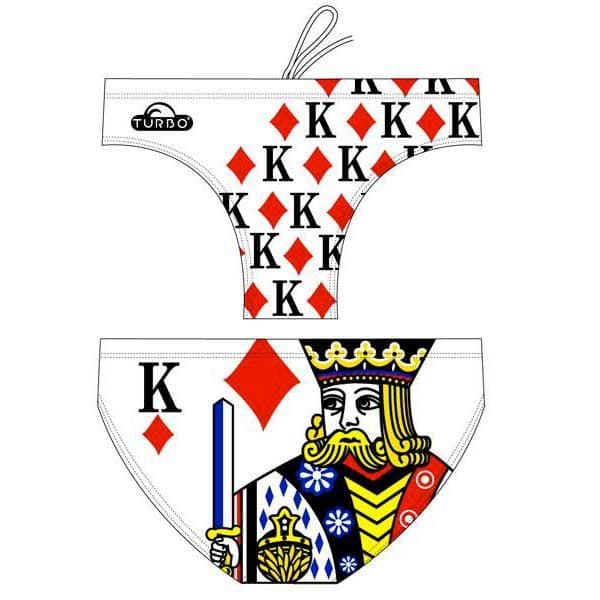 Turbo King Of Hearts Swimming Brief Colorido S Homem