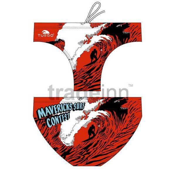Turbo Mavericks Wave Swimming Brief Vermelho S Homem