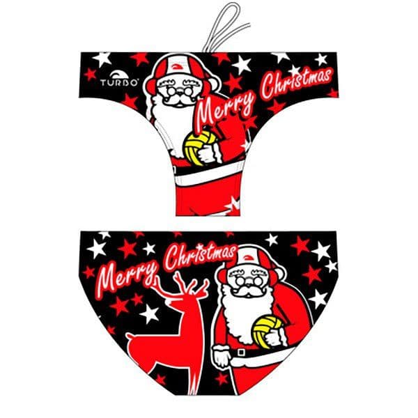 Turbo Papa Noel Swimming Brief Preto 2XL Homem