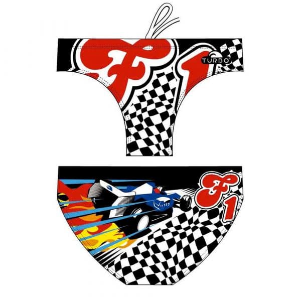 Turbo Formula 1 Swimming Brief Colorido 3XL Homem