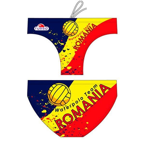 Turbo Romania Swimming Brief Amarelo,Vermelho,Azul 4XL Homem