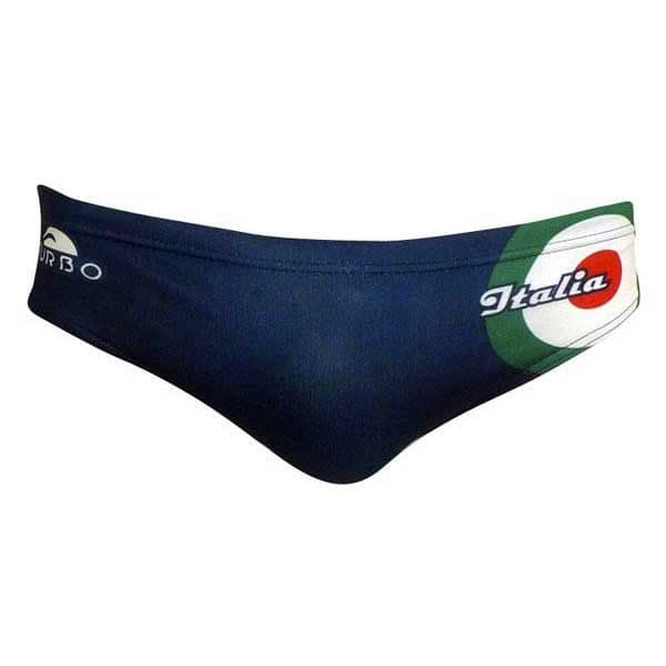 Turbo Italia Moto Swimming Brief Azul L Homem