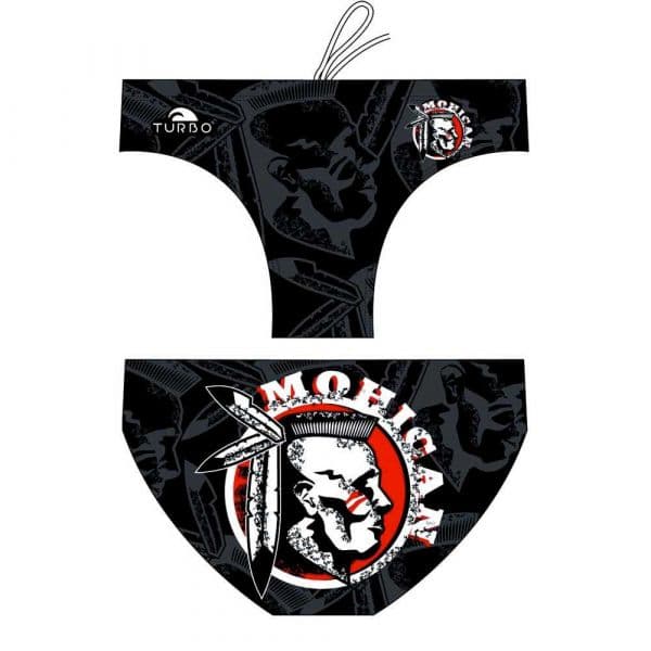 Turbo Mohicano Swimming Brief Preto 5XL Homem