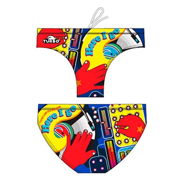 Turbo Limited Edition Here I Go Swimming Brief Colorido 3XL Homem
