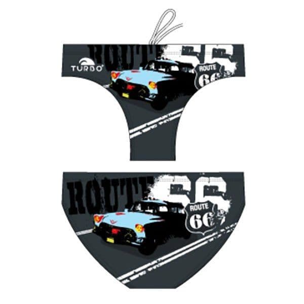 Turbo Route 66 Cadillac Swimming Brief Preto 4XL Homem