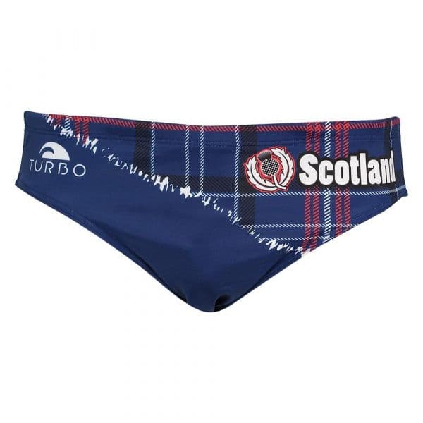 Turbo Broken Scotland Swimming Brief Azul 4XL Homem