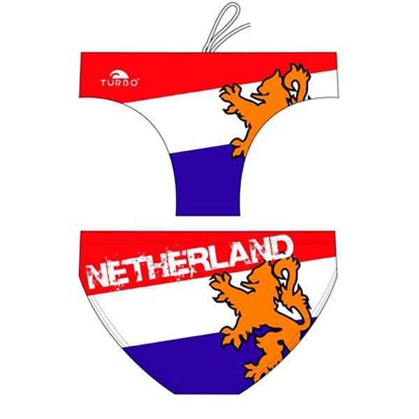 Turbo Netherlands Waterpolo Swimming Brief Colorido 2XL Homem