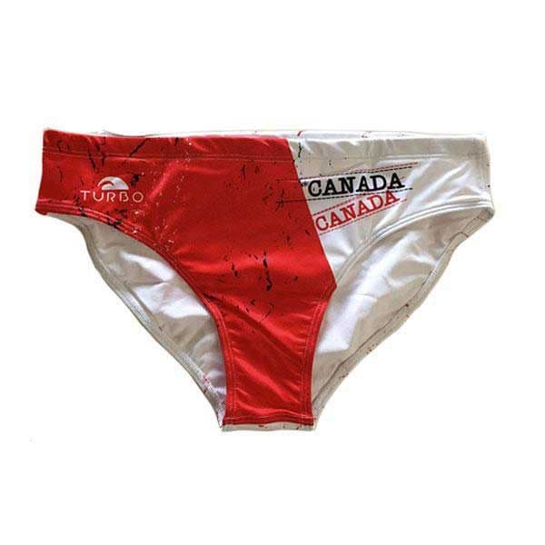 Turbo Canada Swimming Brief Vermelho,Branco 3XL Homem