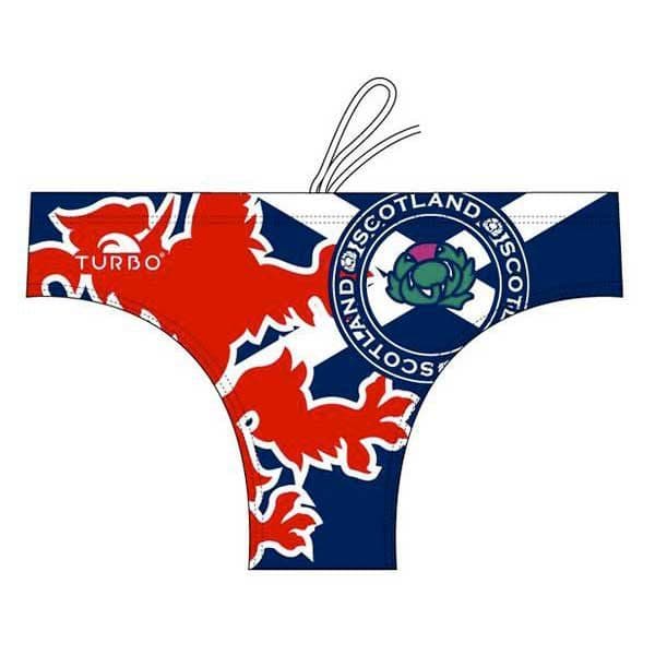 Turbo Scotland Swimming Brief Vermelho,Azul M Homem