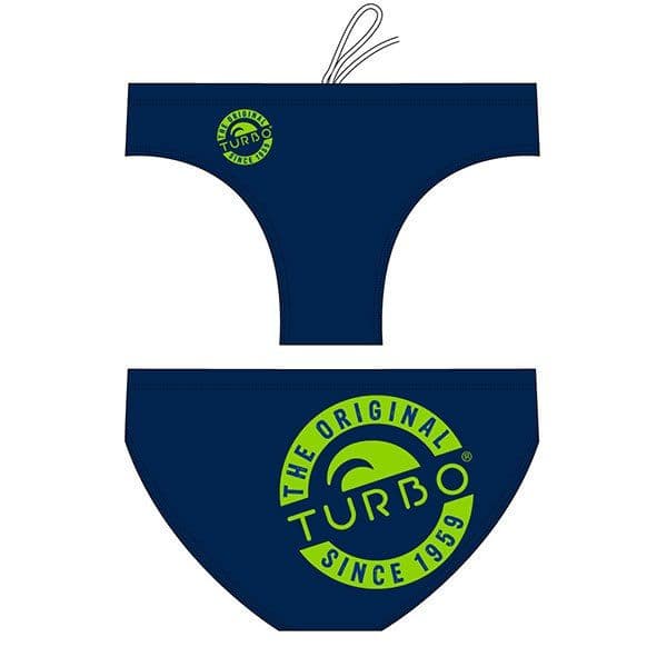 Turbo Original Waterpolo Swimming Brief Azul S Homem