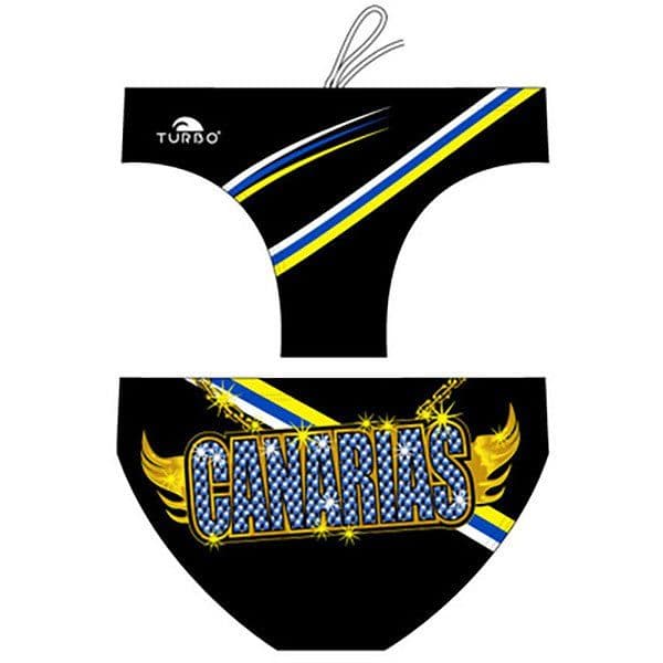 Turbo Canarias Chains Swimming Brief Preto 4XL Homem