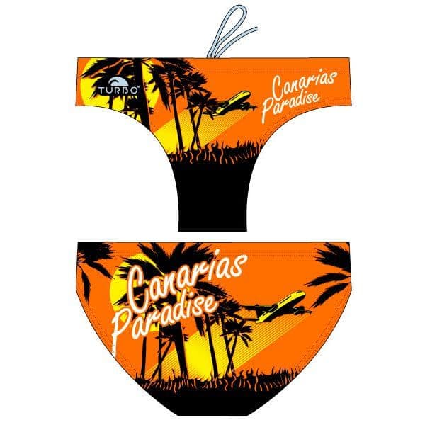 Turbo Paradise Canary Island Swimming Brief Laranja,Preto S Homem