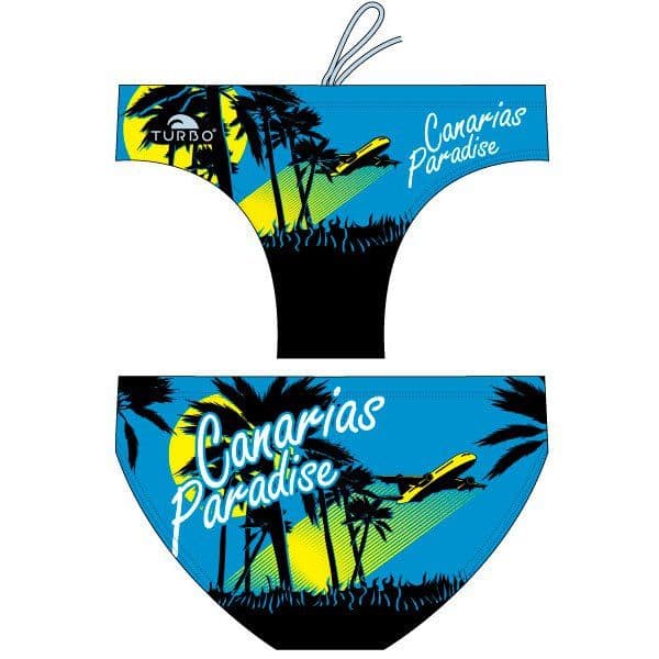 Turbo Paradise Canary Island Swimming Brief Azul,Preto 3XL Homem
