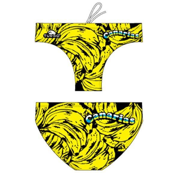 Turbo Canarias Bananas Swimming Brief Amarelo 4XL Homem