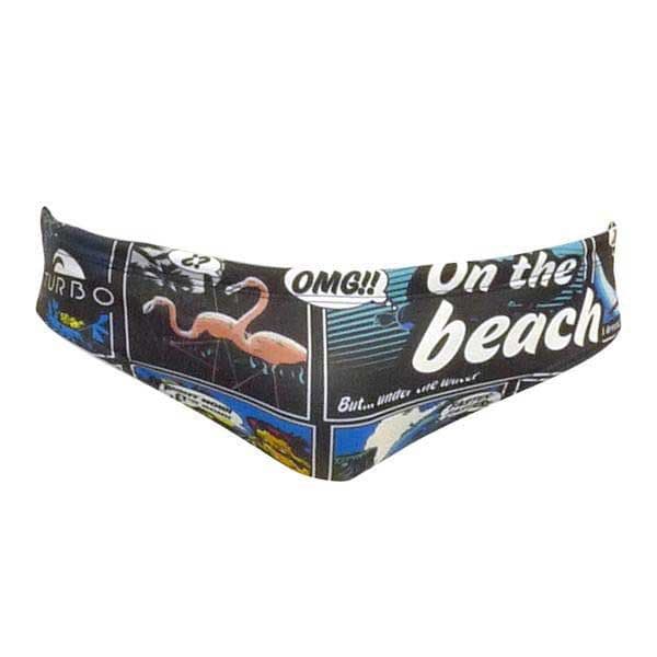 Turbo New Comic Swimming Brief Colorido 5XL Homem