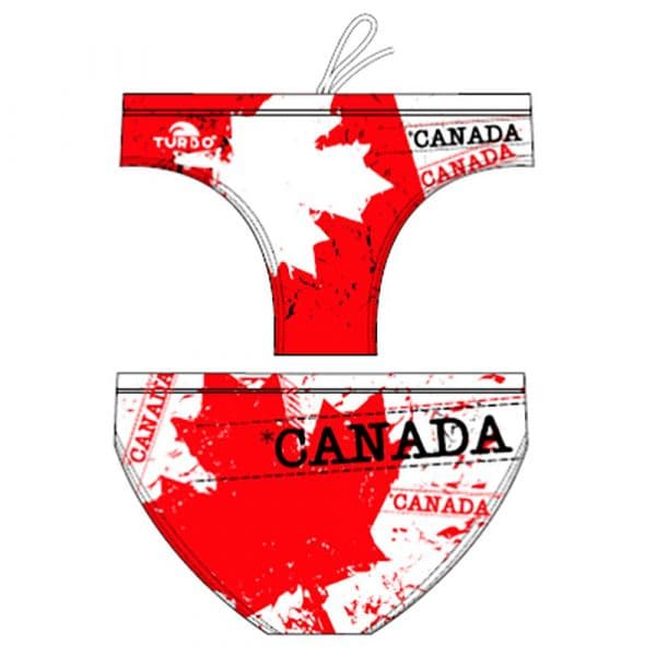 Turbo Canada Leaf Swimming Brief Vermelho,Branco S Homem