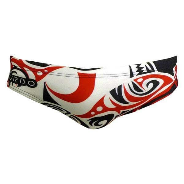 Turbo Maori Skin Tattoo Swimming Brief Branco 3XL Homem