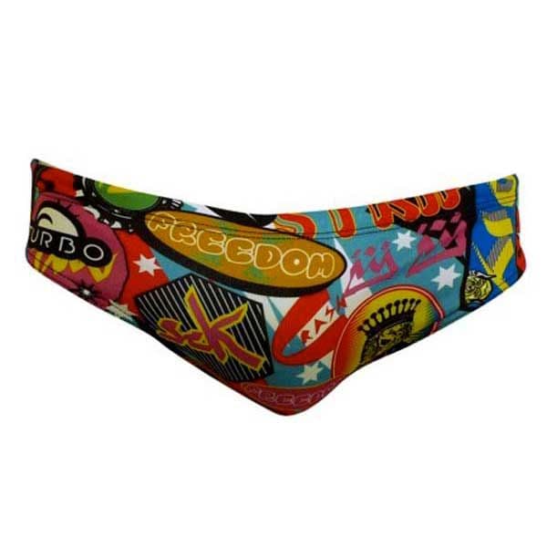 Turbo Stickers Colors Swimming Brief Colorido S Homem
