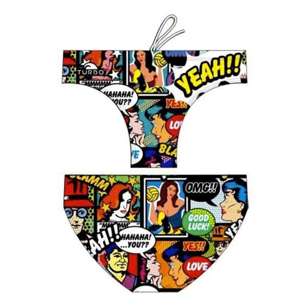 Turbo Yeah Comic Swimming Brief Colorido XL Homem