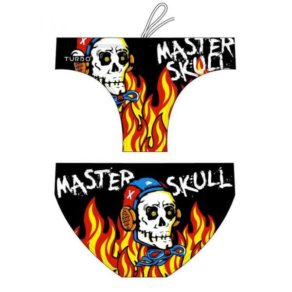 Turbo Master Halloween Skulls Swimming Brief Preto L Homem
