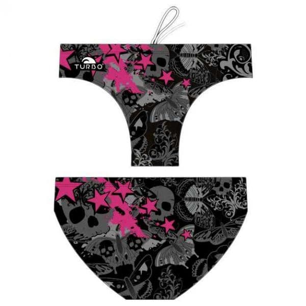 Turbo Skull Butterflyers Stars Swimming Brief Preto S Homem