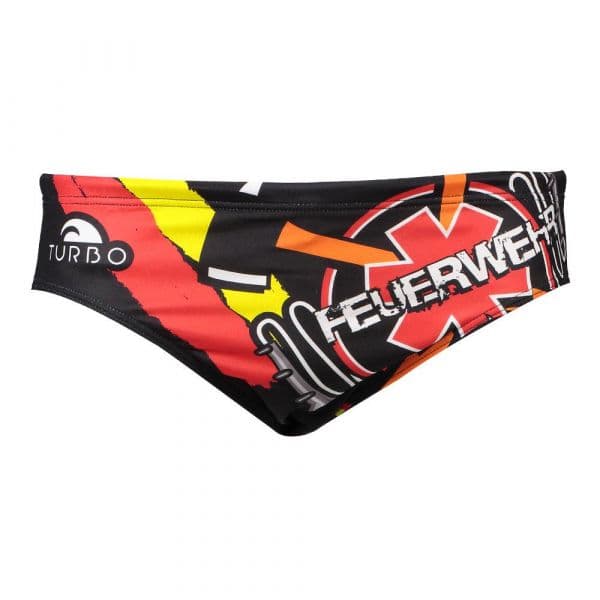 Turbo Germany Firefighters Swimming Brief Colorido L Homem