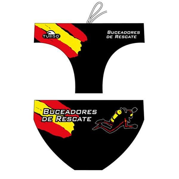 Turbo Rescue Divers Spain Swimming Brief Preto 5XL Homem