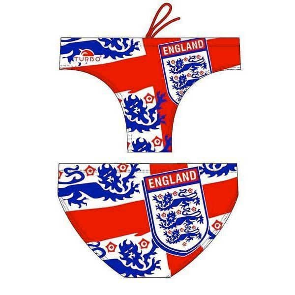 Turbo England Shield Swimming Brief Vermelho 4XL Homem