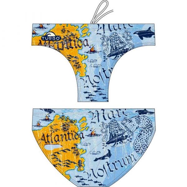 Turbo Atlantida Swimming Brief Laranja,Azul XL Homem