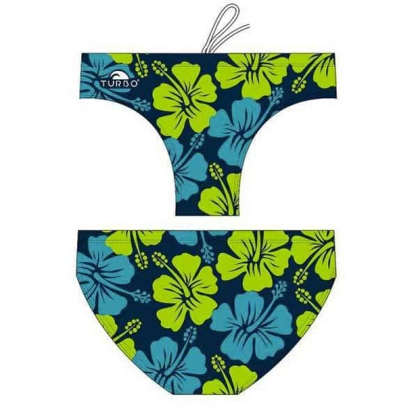 Turbo Surf Flower Swimming Brief Azul M Homem