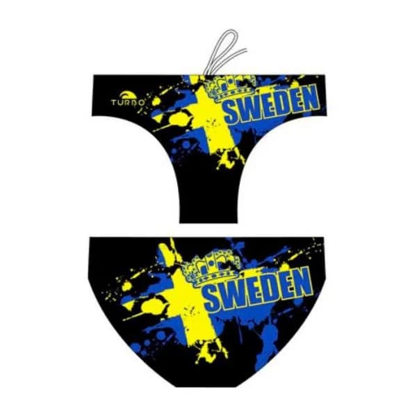 Turbo Sweden Crown Swimming Brief Azul,Preto 3XL Homem