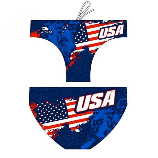 Turbo Usa Swimming Brief Azul L Homem