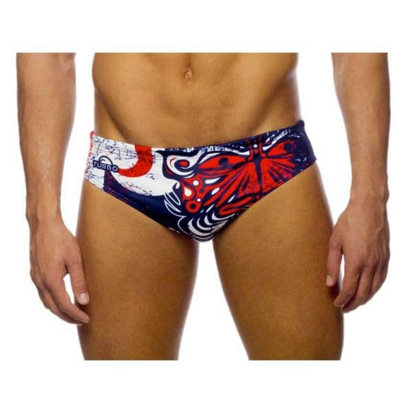 Turbo Maori Flags Swimming Brief Vermelho 3XL Homem
