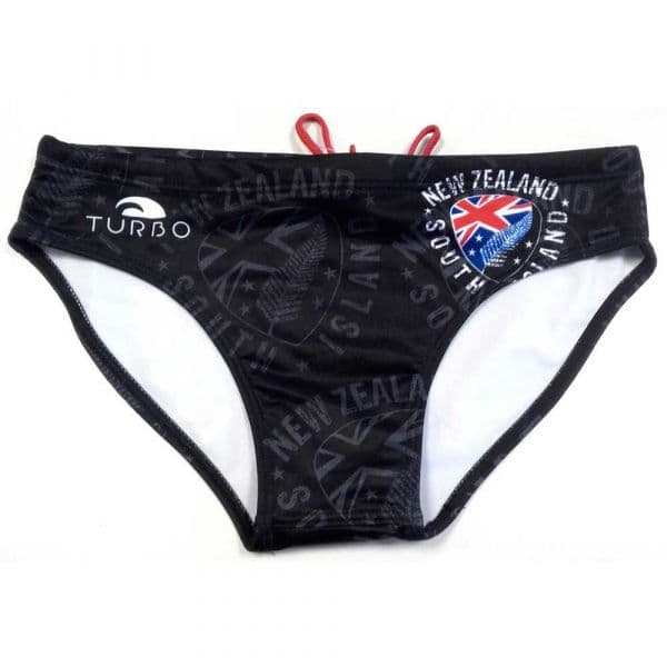 Turbo New Zealand Shield Swimming Brief Preto S Homem