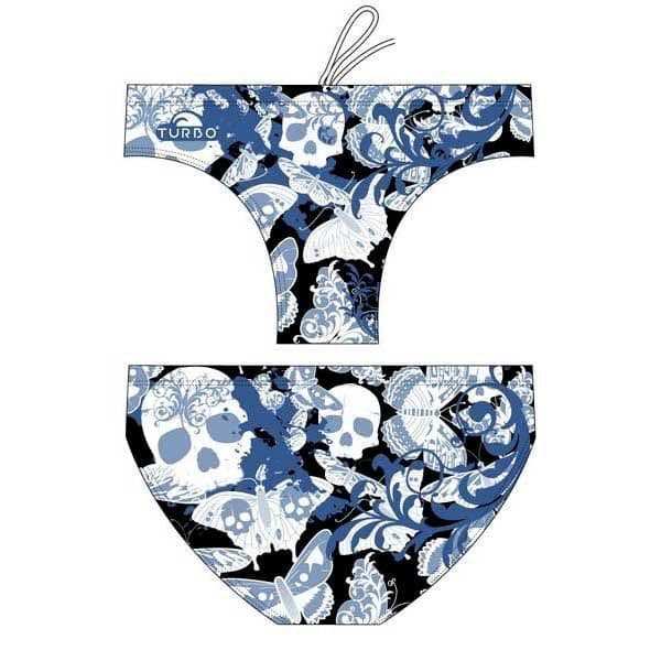 Turbo Skull Butterflyers Swimming Brief Azul L Homem