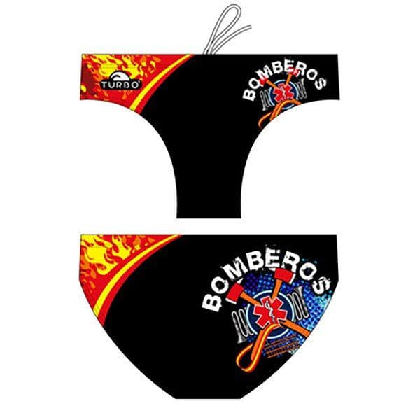 Turbo Spain Firefighters Swimming Brief Preto XL Homem