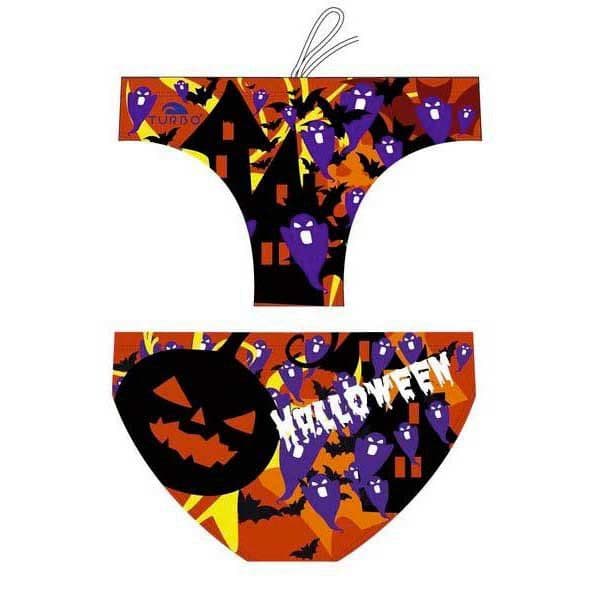 Turbo Halloween Pumpkin Swimming Brief Colorido L Homem