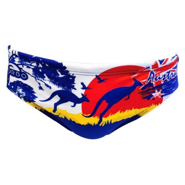 Turbo Australia Landscape Swimming Brief Colorido 5XL Homem