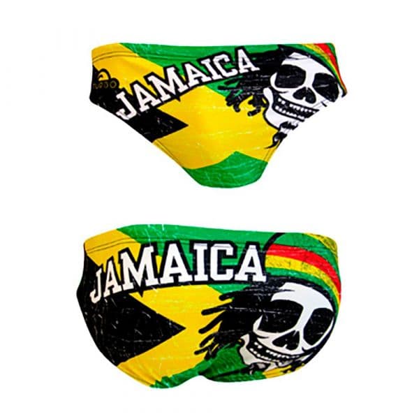 Turbo Jamaica Skull Vintage 2013 Waterpolo Swimming Brief Colorido M Homem