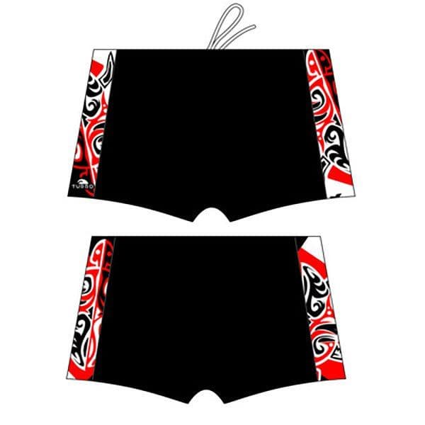Turbo Maori Skin Tattoo Swim Boxer Preto S Homem