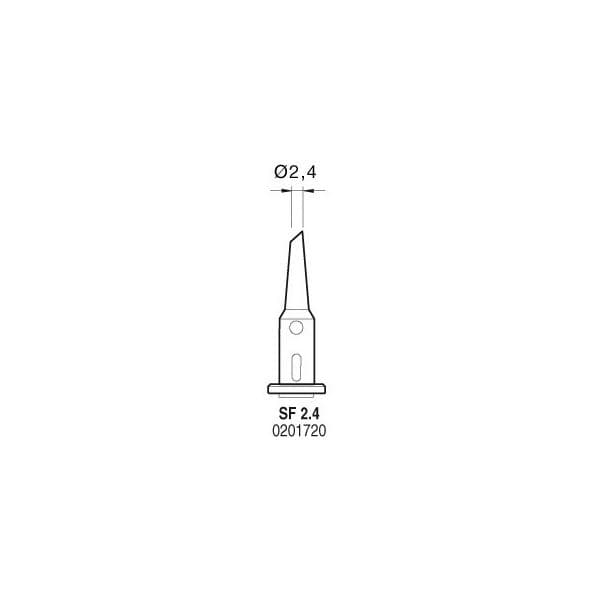 JBC Ponta de Ferro Soldar a Gas 2.4mm 0201720