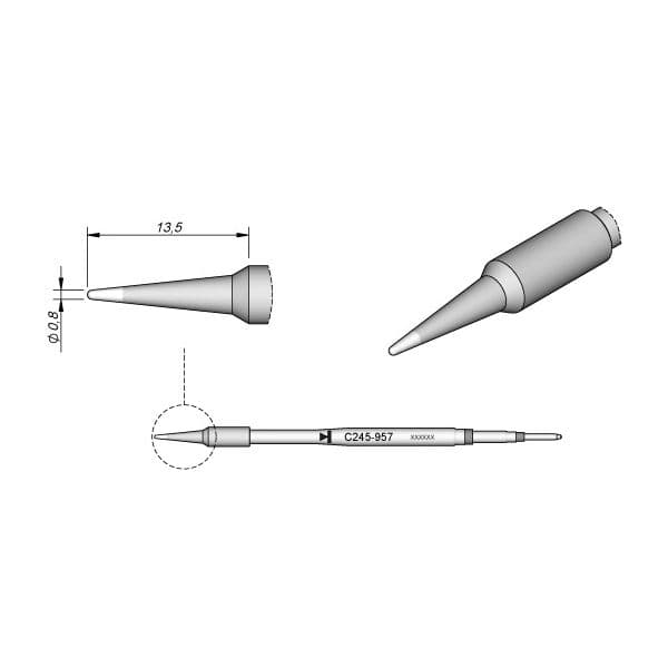 JBC Ponta 0.8mm Jbc C245-957