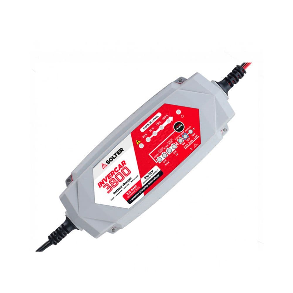 Solter Carregador De Bateria Inteligente Invercar 3800 6/12v 3.5a (Automóveis E Motociclos)